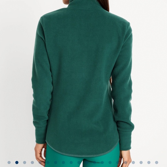 NWT OLD NAVY Microfleece Zip Jacket Color: Emerald Isle - Picture 3 of 5